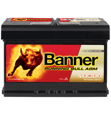 Banner 57001 Running Bull AGM 70Ah Batteries voiture