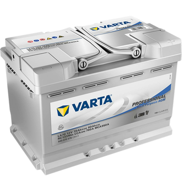 VARTA LA70 Professional AGM 840 070 076 Batteries Dcharge Lente 70Ah
