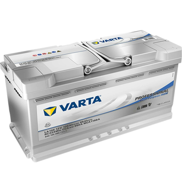 VARTA LA105 Professional AGM 840 105 095 Batteries Dcharge Lente 105Ah