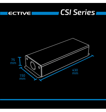 ECTIVE CSI 10 Onduleur sinusodal 1000W/24V avec chargeur, fonction priorit secteur et ASI