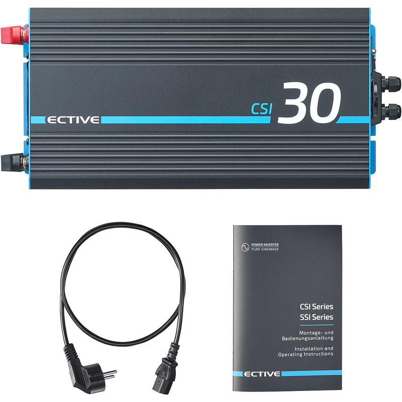 ECTIVE CSI 30 Onduleur sinusoïdal 3000W/12V avec chargeur, fonction pr