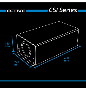 ECTIVE CSI 30 Onduleur sinusodal 3000W/24V avec chargeur, fonction priorit secteur et ASI