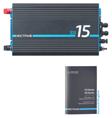ECTIVE SSI 15 Onduleur sinusodal 1500W/12V avec rgulateur de chargeMPPT, chargeur, fonction priorit secteur et ASI