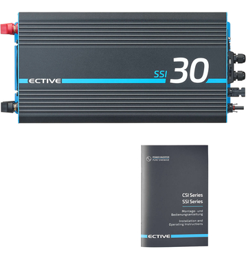 ECTIVE SSI 30 Onduleur sinusodal 3000W/24V avec rgulateur de chargeMPPT, chargeur, fonction priorit secteur et ASI