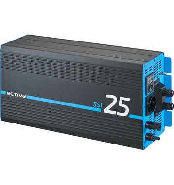 ECTIVE SSI 25 Onduleur sinusodal 2500W/12V avec rgulateur de chargeMPPT, chargeur, fonction priorit secteur et ASI