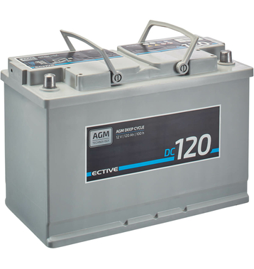 ECTIVE DC 120 AGM Deep Cycle 120Ah Batteries Dcharge Lenten