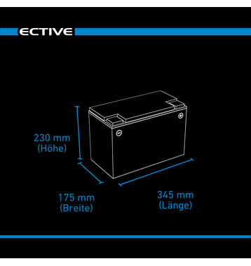 ECTIVE DC 120 AGM Deep Cycle 120Ah Batteries Dcharge Lenten