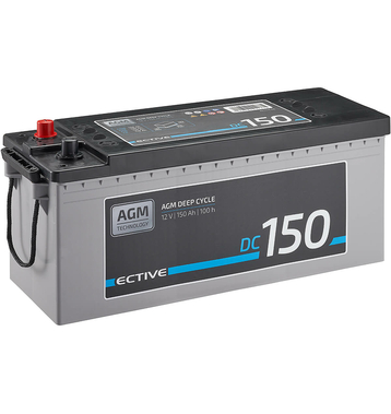 ECTIVE DC 150 AGM Deep Cycle 150Ah Batteries Dcharge Lente