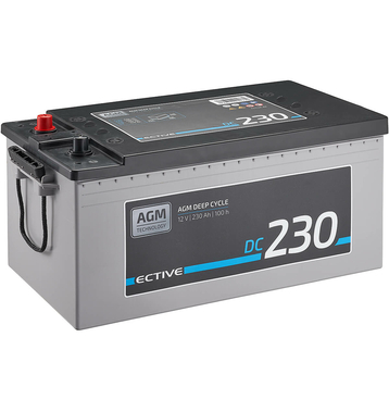 ECTIVE DC 230 AGM Deep Cycle 230Ah Batteries Dcharge Lente