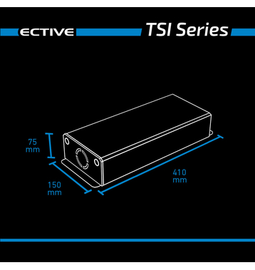 ECTIVE TSI 10 Onduleur sinusodal 1000W/24V avec fonction priorit secteur et ASI