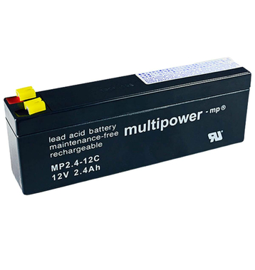 multipower MP2,4-12C 12V 2,4Ah Batterie au plomb