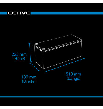 ECTIVE DC 145 GEL Deep Cycle 145Ah Batteries Dcharge Lente