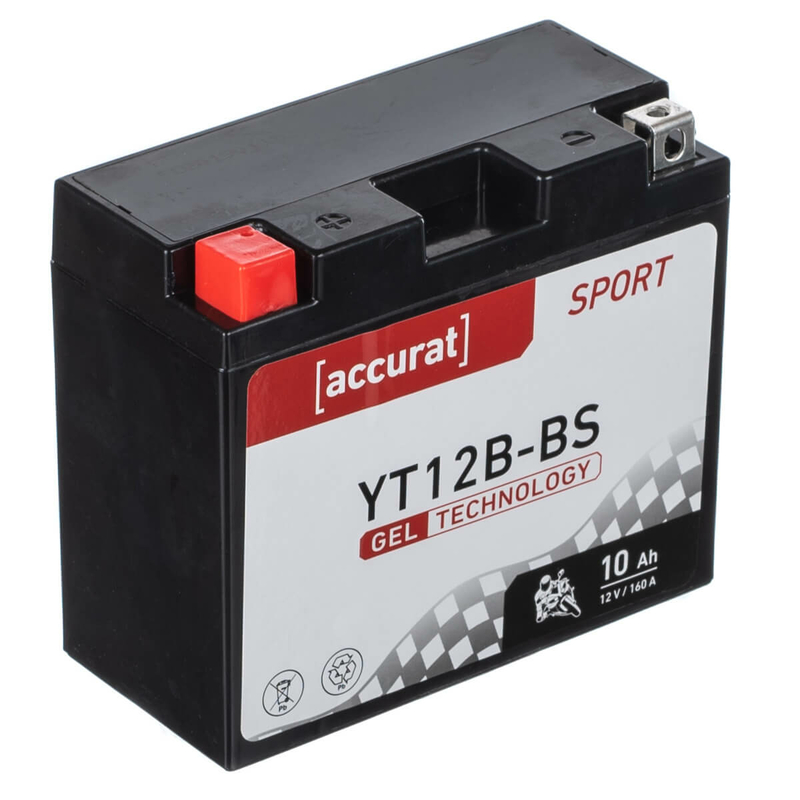 Accurat Sport GEL YT12B-BS Batteries moto 10Ah 12V (DIN 51015) YT12B-4