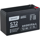 Accurat Supply S7,2 12V AGM Batterie de plomb 7,2Ah