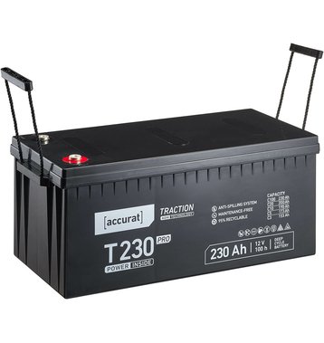 Accurat Traction T230 Pro AGM 12V Batterie de plomb 230Ah