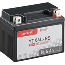 Accurat Sport AGM YTX4L-BS Batteries moto 5Ah 12V (DIN 50314)