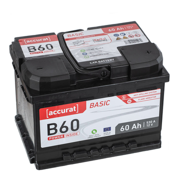 Accurat Basic B60 Batteries voiture 60Ah