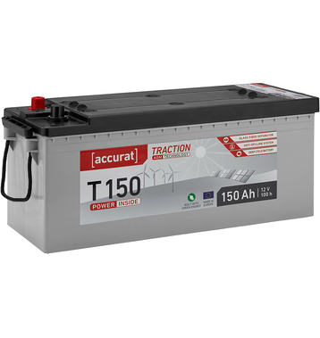 Accurat Traction T150 AGM Batteries Dcharge Lente 150Ah