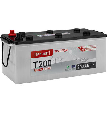 Accurat Traction T200 Batteries Dcharge Lente 200Ah