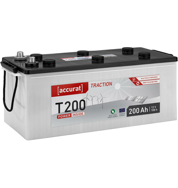 Accurat Traction T200 Batteries Dcharge Lente 200Ah