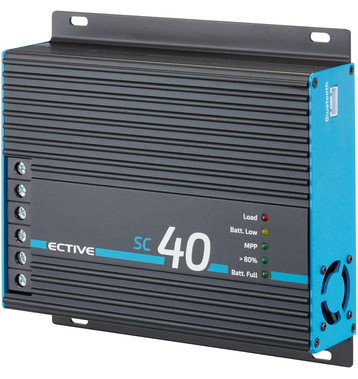 ECTIVE SC 40 MPPT Contrleur de charge solaire pour 12/24V Batteries Dcharge Lente 480Wp/960Wp 50V 40A
