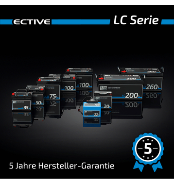 ECTIVE LC 200L 12V LiFePO4 Lithium Batteries Dcharge Lente 200 Ah