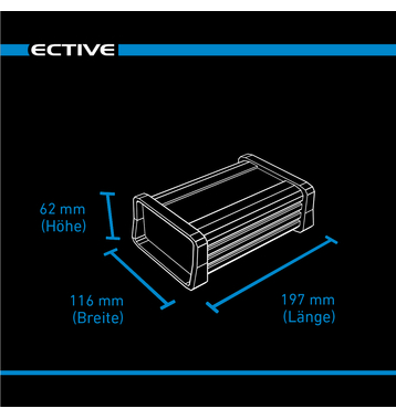 ECTIVE Multiload 7 7A/12V 8-tapes Chargeurs batteries