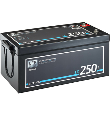 ECTIVE LC 250L BT 12V LiFePO4 Lithium Batteries Dcharge Lente 250 Ah