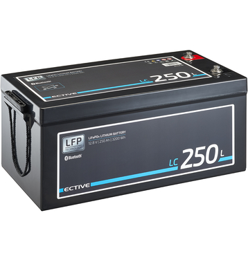 ECTIVE LC 250L BT 12V LiFePO4 Lithium Batteries Dcharge Lente 250 Ah