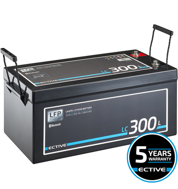 ECTIVE LC 300L BT 12V LiFePO4 Lithium Batteries Dcharge Lente 300 Ah