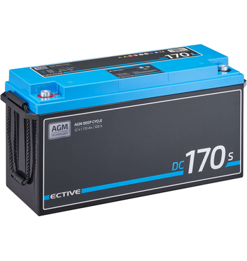 Accurat Semi Traction ST120 Batterie Décharge Lente 12V 120Ah AGM Solaire  392 x 175 x 190