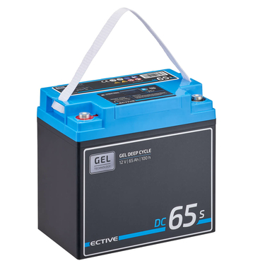 ECTIVE DC 65S GEL Deep Cycle avec LCD-Afficher 65Ah Batteries Dcharge Lente