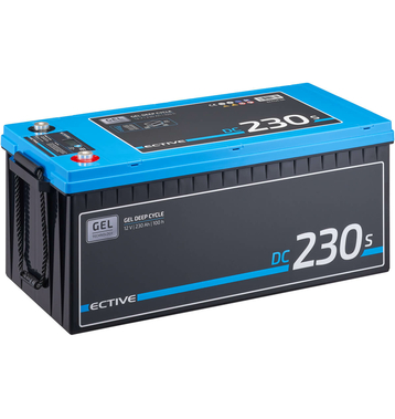 ECTIVE DC 230S GEL Deep Cycle avec LCD-Afficher 230Ah Batteries Dcharge Lente