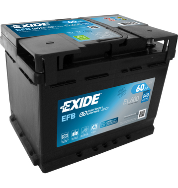 Exide EL600 12V EFB Batteries voiture 60Ah