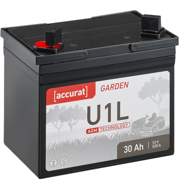 Accurat Garden U1L AGM 12V Batterie de tracteur de pelouse 30Ah