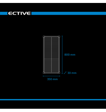 ECTIVE SSP 50 Black Panneau solaire  cellules Shingle 50W