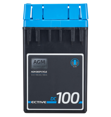 ECTIVE DC 100 AGM Slim 12V Batteries Dcharge Lente 100Ah