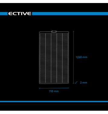 ECTIVE SSP 180 Flex Black Panneau solaire flexible  cellules Shingle 180W