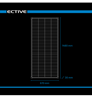 ECTIVE SSP 200 Black Panneau solaire  cellules Shingle 200W