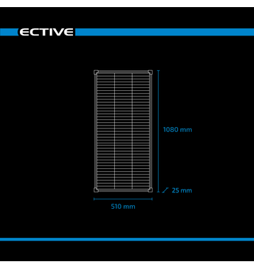 ECTIVE SSP 110 Black Lightweight Panneau solaire  cellules Shingle 110W