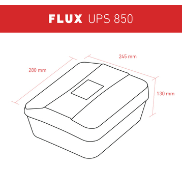 Accurat UPS Flux 850 UPS Onduleur Line-Interactif 850VA 230V