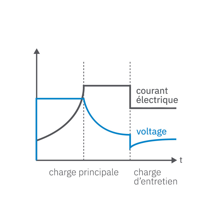 Reprsentation du chargeur de batterie intgr  plusieurs niveaux du CSI5